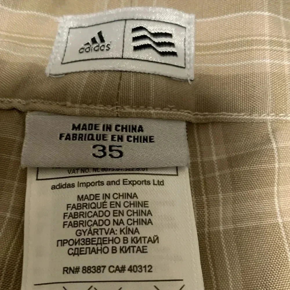 Adidas Men’s plaid golf Shorts Size 35 EUC - Picture 2 of 3
